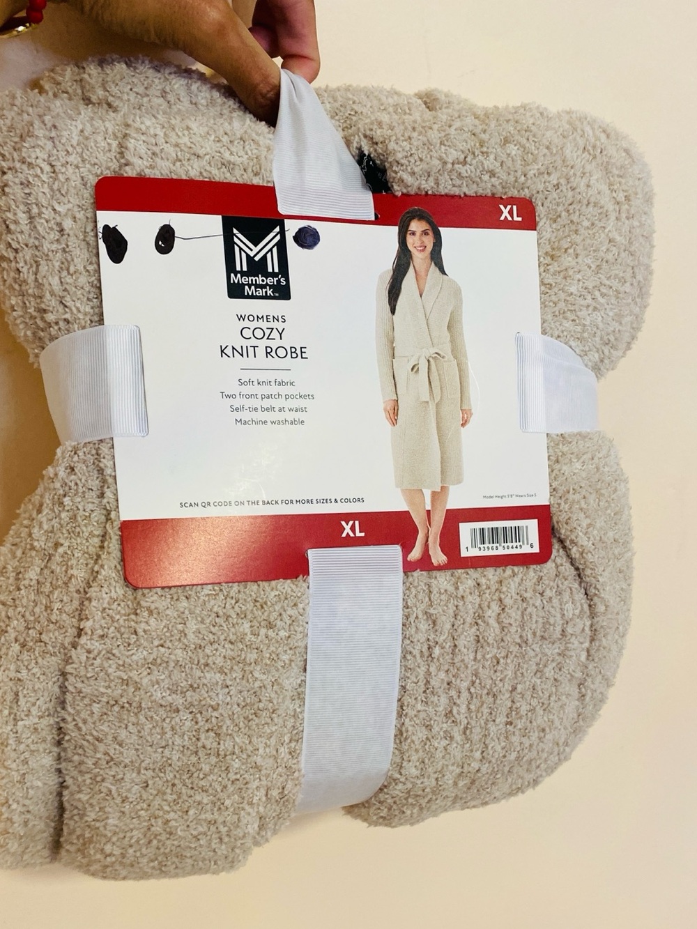 Cozy knit robe size xl